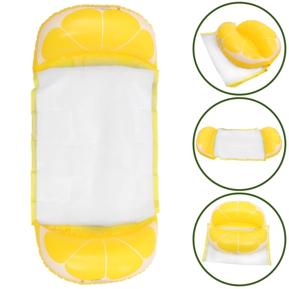 KALLORY Inflatable Floating Pool Hammock Chair, Multi-Purpose PVC Lounge for Swimming, Relaxing, and Outdoor Water Fun