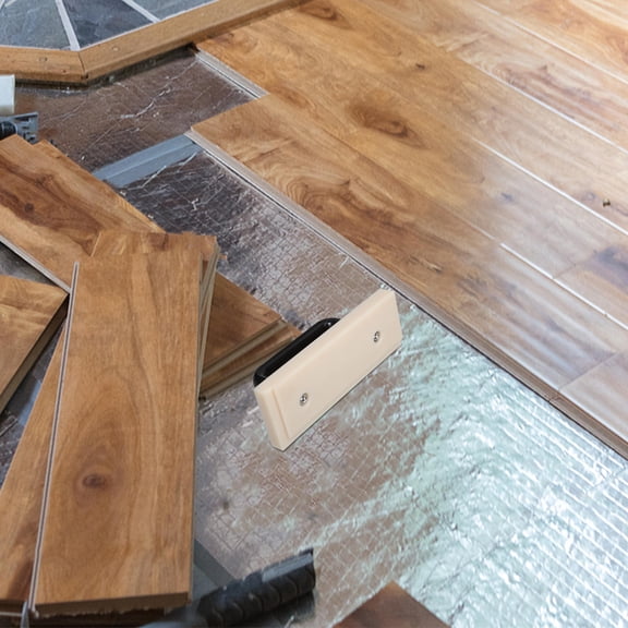 KALLORY Floor Installation Tool 1Pack Beige Tapping Block for DIY Projects and Professional Use 11.8x3.1x2.8in