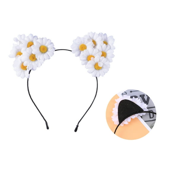 KALLORY Animal Ears Headband Hairband Soft Cloth Cosplay Hair Accessories for Kids Costume Party 1 Set