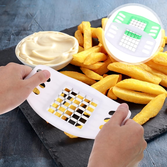 KALLORY French Fry Cutter Potato Slicer with Interlocking Blades for Easy Kitchen Use and Food Preparation
