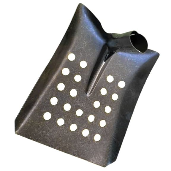 KALLORY Multi-Function Black Metal Shovel for Farm and Garden Cleaning Lightweight Durable