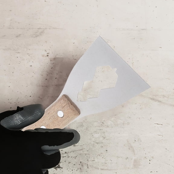 KALLORY Heavy Duty Stainless Steel Scraper Tool for Wall Cleaning and Paint Removal