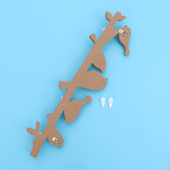 KALLORY Green Bird Design Wall Hook for Home Use Made of Synthetic Material Perfect for Hanging Coat Hat