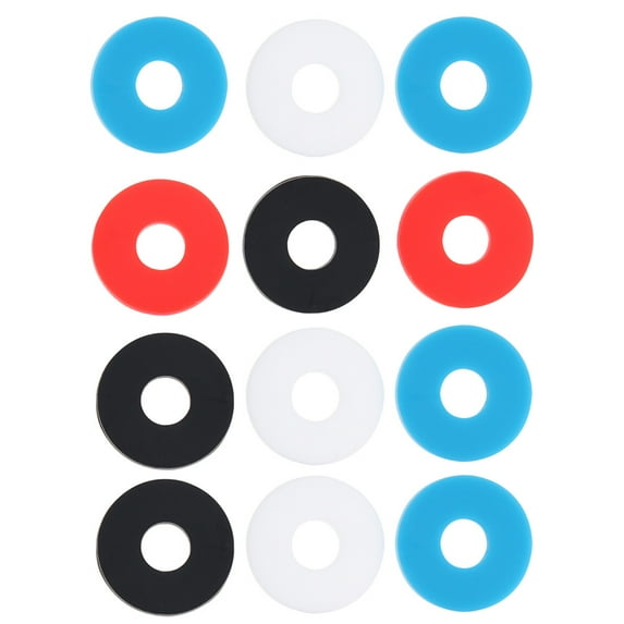 KALLORY 12Pcs Guitar Strap Locks Non Slip Strap Studs Durable Silicone Material Guitar Accessories