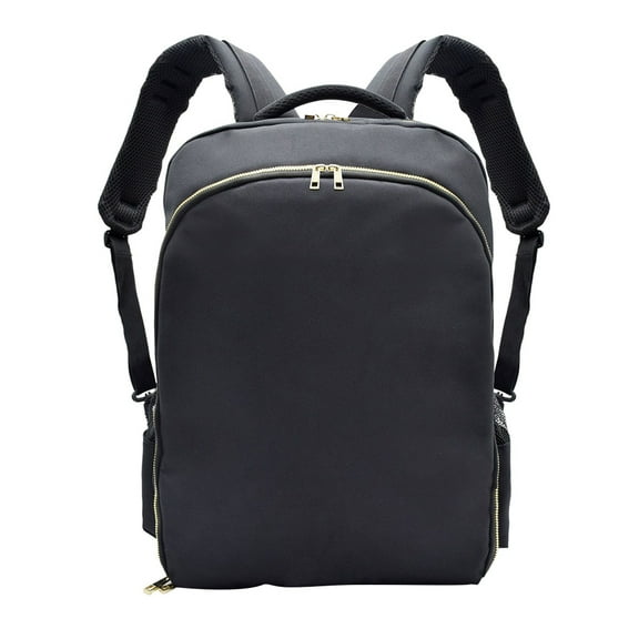 KALLORY Black Hairdressing Backpack Salon Bag with Multiple Side Pockets for Professional Stylists