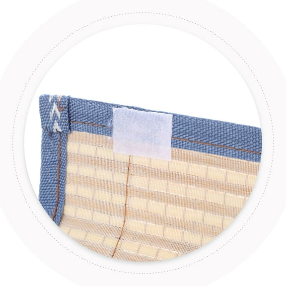 KALLORY Woven Fruits Basket Bamboo Rectangular for Picnic and Kitchen Use 1Set 11.8x7.9x5.9in