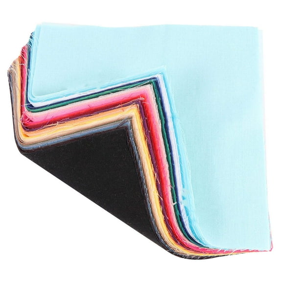 KALLORY 50 PCS Cotton Cloth Patches Assorted Colors for Sewing, Quilting, Crafting, Handmade Projects and Repairs