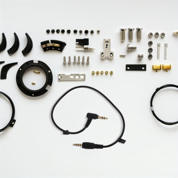 KALLORY Headset Adapter 1Pcs Black Aluminum for Audio Transmission and Live Streaming Back to School