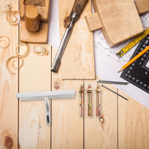 KALLORY Heavy Duty Ceiling Hook for Hanging Use Silver Iron Easy Installation MultiUse Support 100 lbs Capacity