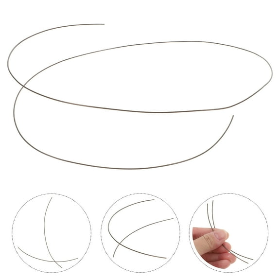 KALLORY High Temp Wire for Crafts and Kiln Firing 1Pcs Tungsten Black Heat Resistant Bendable