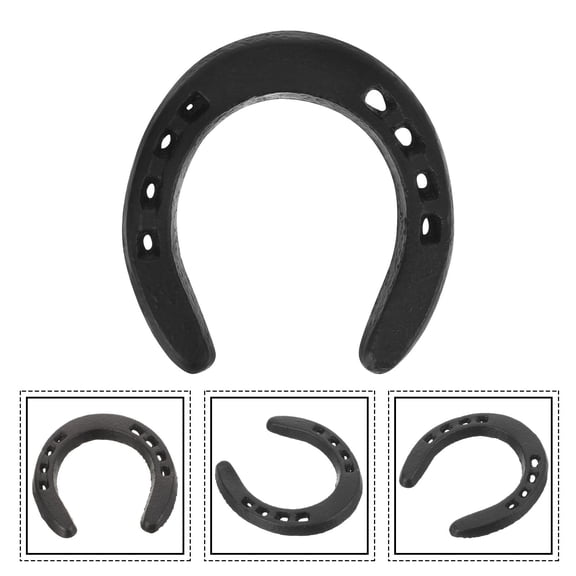 KALLORY Retro Iron Horseshoe Hanging Ornament, Decorative Lucky Horseshoe Wall Decor, Rustic Home and Garden , 1 Piece