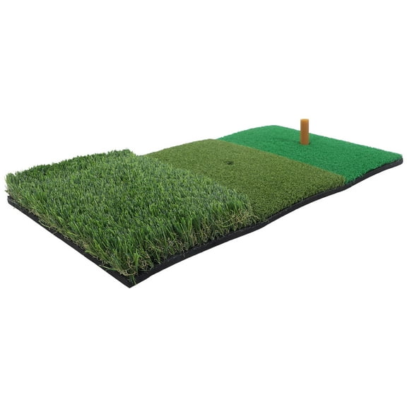 KALLORY 1 Set Golf Turf Mat Outdoor Green EVA Soft Base for Beginner Golfers Indoor Outdoor Training