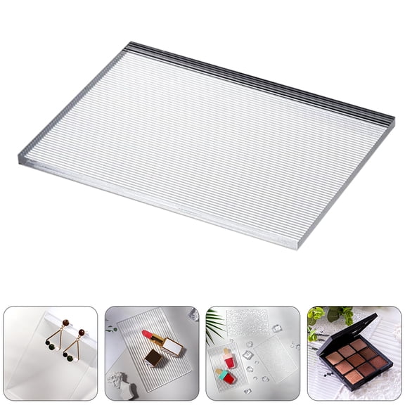 KALLORY Jewelry Photography Display Plate Photography Background Transparent Acrylic 1Pcs