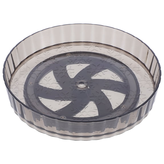 KALLORY Grey Rotating Spice Rack Organizer for Kitchen Countertop, Perfect for Seasonings, Herbs, and Condiment Storage