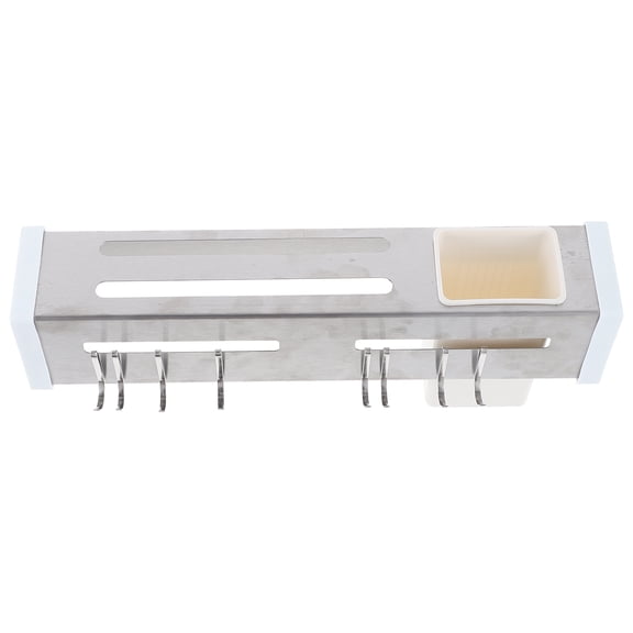 KALLORY Kitchens Organizers Scratch Resistant Utensil Holder 30.00X7.00X5.10CM Silver