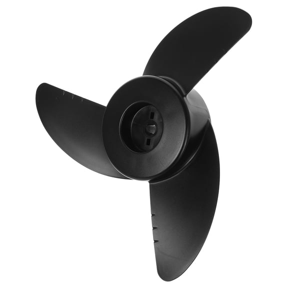 KALLORY Black Plastic Trolling Motor Propeller 1Pcs 7.9In Round