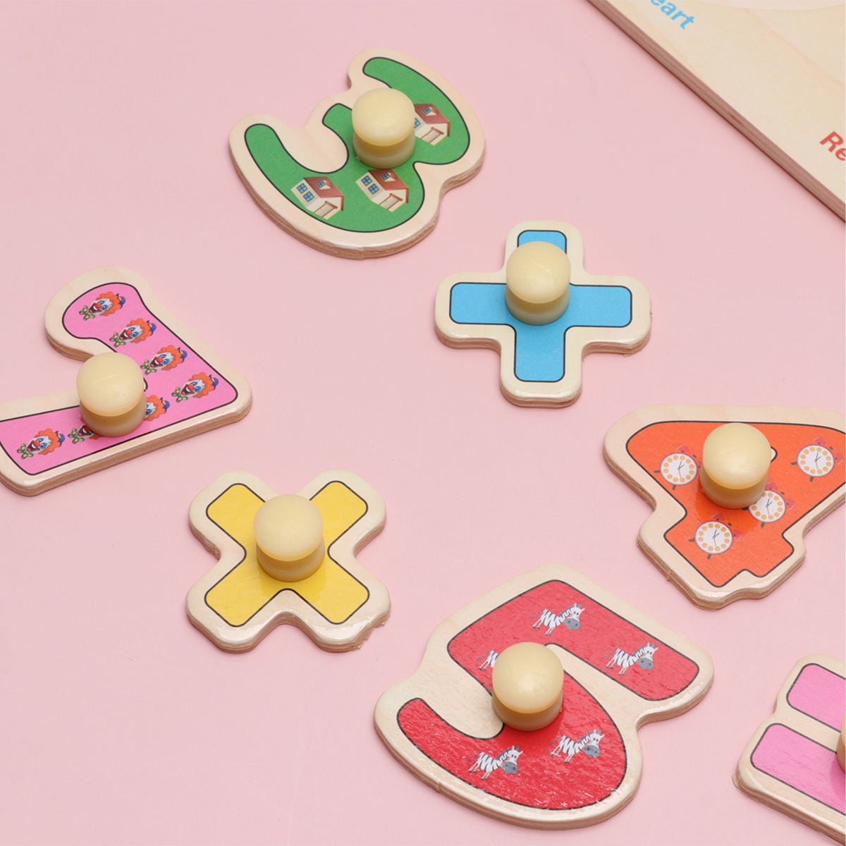 KALLORY Math Puzzle for Kids Playing with Premium Timber and Assorted ...