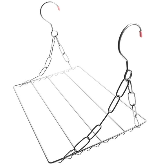 KALLORY Metal Clothes Drying Rack Stainless Steel Spiral Structure Prevent Clothes from Blowing Away 1Pcs