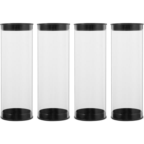 KALLORY 4Pcs Durable PVC Golf Ball Storage Box Clear Design for Store Display