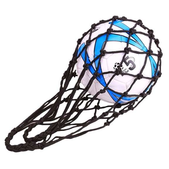KALLORY Nylon Net Bag Hanging Net for Balls Black 1Pack for Coaches for Fan Gear