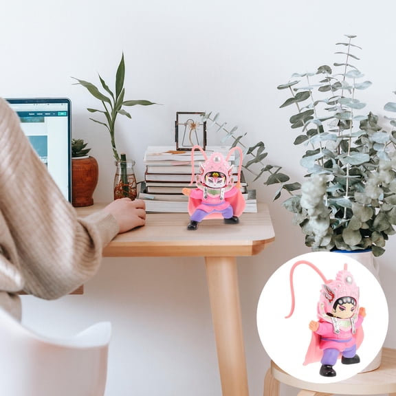 KALLORY Sichuan Face Changing Doll Pink Plastic For Classmate Office 1Pcs 5.9x3.9in