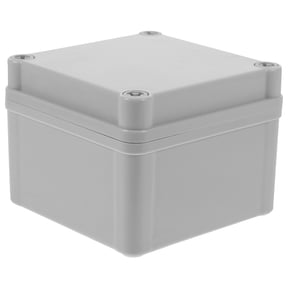 KALLORY White Impact Resistant Outdoor Plastic Junction Box for Electrical Cable Projects, Weatherproof and