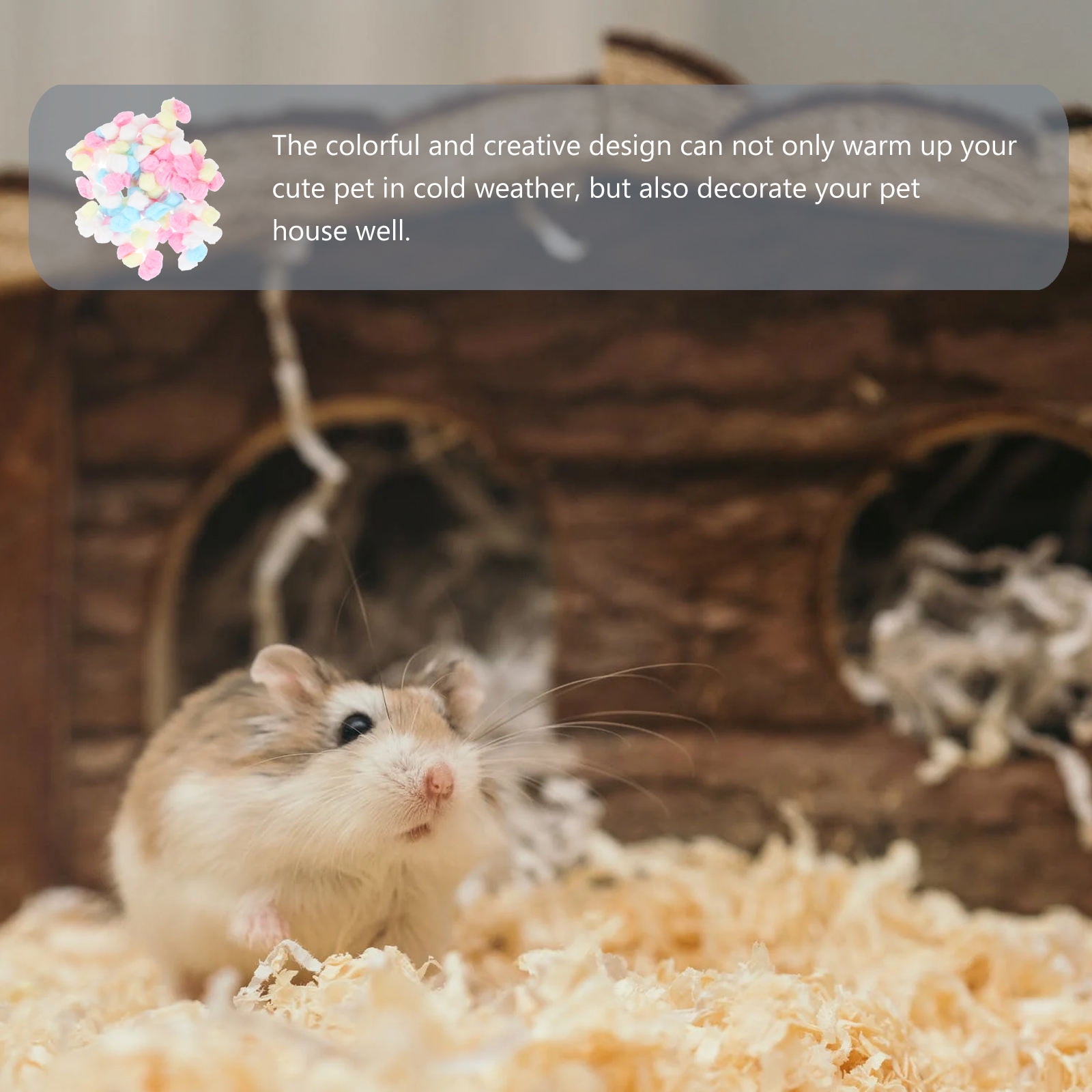 KALLORY Pet Supplies 300Pcs Cotton Balls for Warmth and Comfortable Sleep