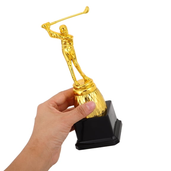 KALLORY Plastic Gold Snooker Trophy Pool Party Decorations Billiard Player Award for Billiard Competitions Tournaments Reward Prizes