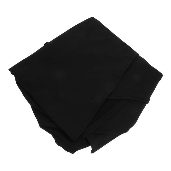 KALLORY Polyester Speaker Stand Cover 1Pack Black 150.0X143.0X0.2In for Portable Decorative Protective Use