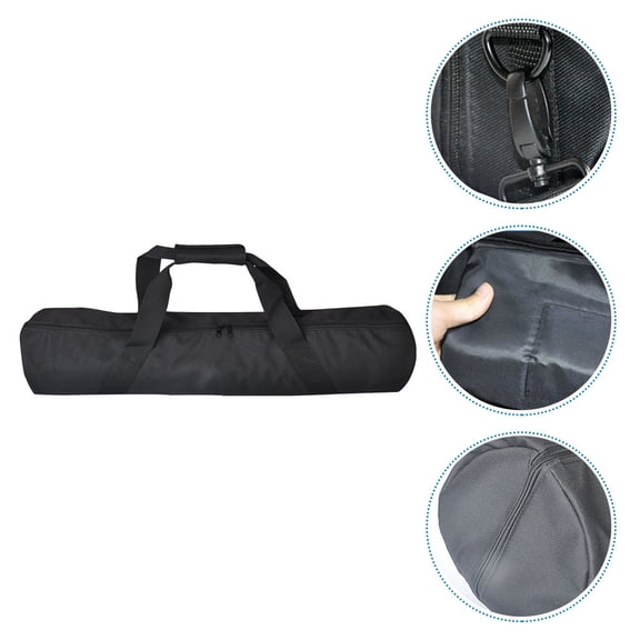 KALLORY Portable 1Pack Outdoor Photography Pouch for Cameras and Telescopes in Black Color