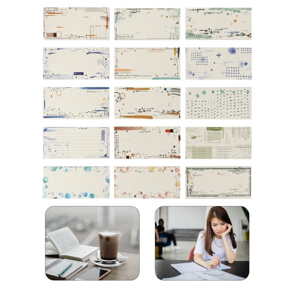 KALLORY Message Memo Pad Paper Material for Note-taking Reminder Decoration 600Pcs 3.7X1.7in