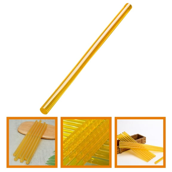 KALLORY Portable Glue Rod Convenient for DIY Sticks Color Hot Yellow