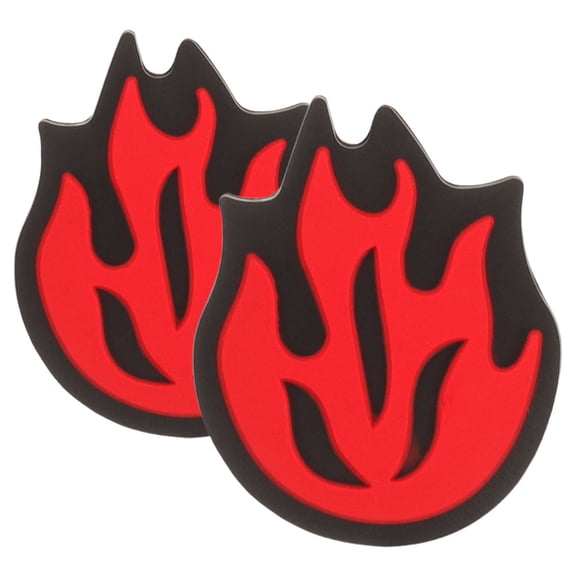 KALLORY Racket Shocking Absorber 2Pcs Silicone with Flame Design for Tennis Rackets