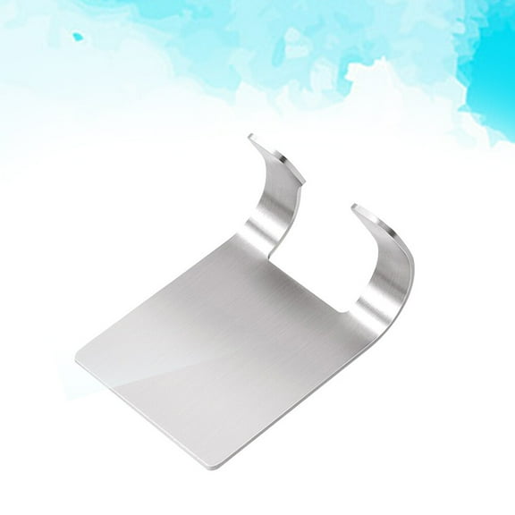 KALLORY Razor Holder Self Adhesive Wall Mountable Stainless Steel Bathroom Hooks for Shower 11.8x1.8in