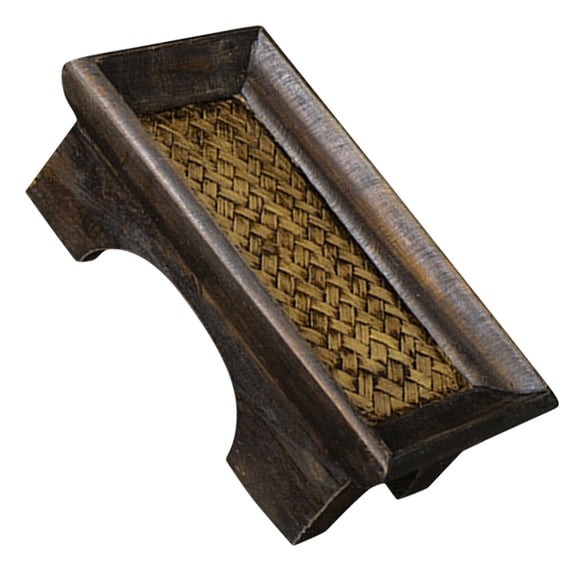 KALLORY Rectangle Tea Tray Coffee Snack Plate Tea Cup Serving Tray for Restaurant Cafe