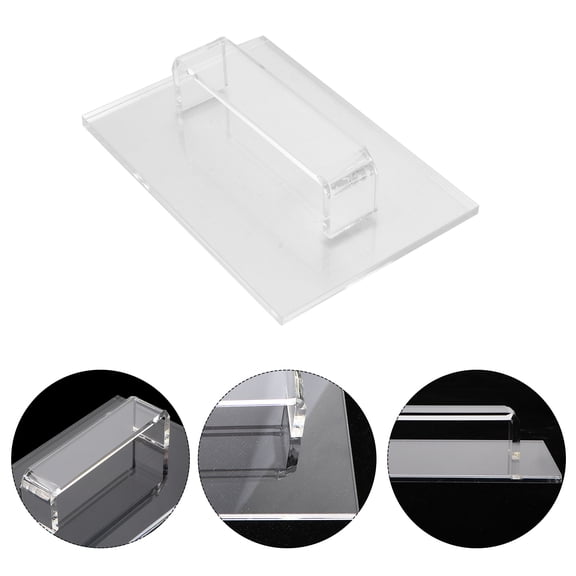 KALLORY Rectangular Acrylic Cake Scraper 1 Pack for Baking, Pancakes, Icing, Frosting, and Griddle Use