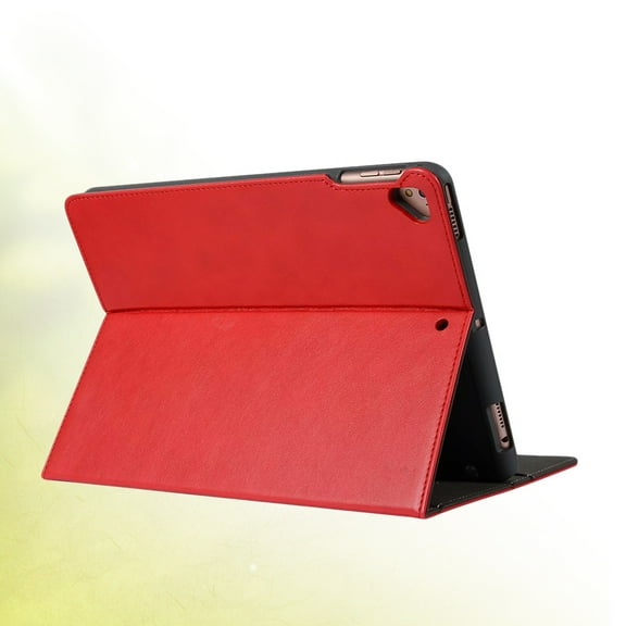 KALLORY Red PU Tablet Cover 1Pack for Tablets Stand and Protection 11.6x7.1x0.5in
