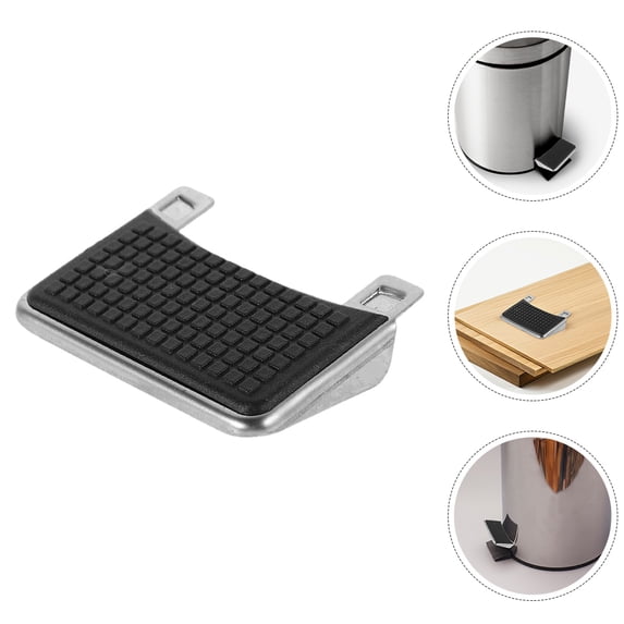 KALLORY Replacement Foot Pedal Black Plastic for Hands Free Operation Trash Bin Kitchen Use