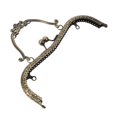 KALLORY Retro Floral Purse Frame Golden Metal Bag Hardware for Crafting ...