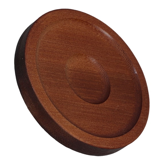 KALLORY Wooden Cup Pads Glass Coaster Dark Red Non Slip For Home Decor 1Pack