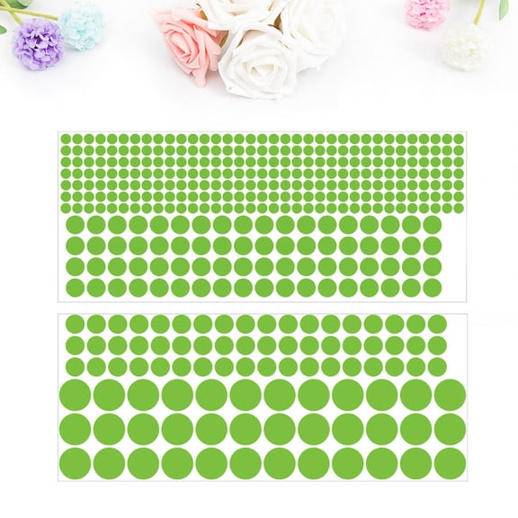 KALLORY Assorted Color Round Dot Wall Decals Made of PVC Perfect for Home Decoration Easy to Apply and Remove 20x8cm