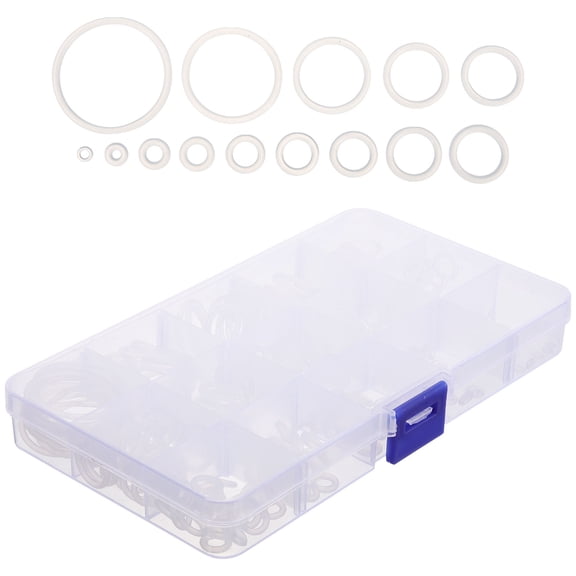 KALLORY 1Set Silicone O Ring Kit with Flat Washers and Grommets for Garden Faucet Repair
