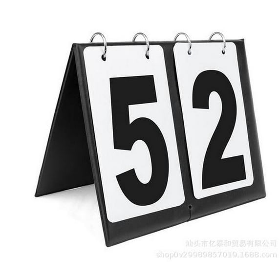 KALLORY 2-Digit Score Keeper Table Counter for Billiards Basketball Soccer Badminton and Table Games with Clear Visible Numbers Flipper