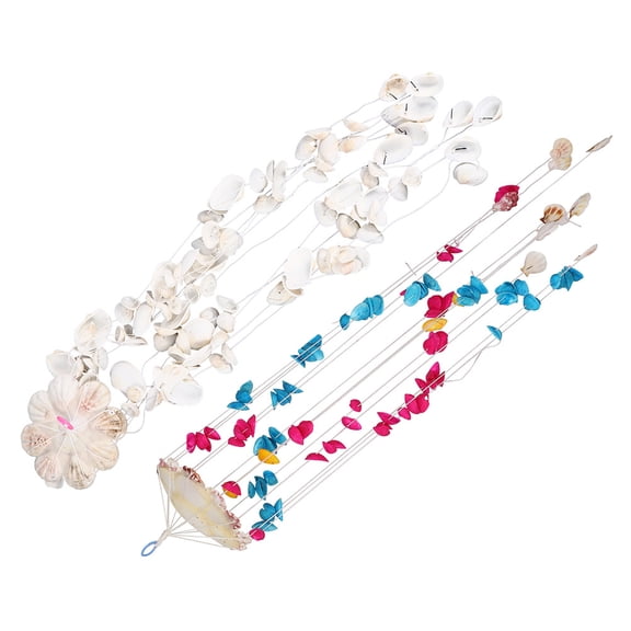 KALLORY Seashell Wind Chimes for Home and Garden Decoration 1 Set 11.8x5.1x5.1in