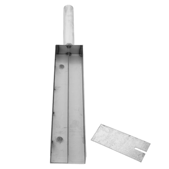 KALLORY  Shrimp Slide Mold Ball Maker Triple Meatball Kitchen Silver