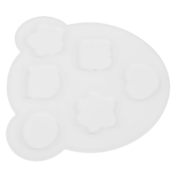 KALLORY Silicone Wax Seal Molds 1Pcs for Diy Wax Seal Stamps and Crafts Making White Color Novel Shape