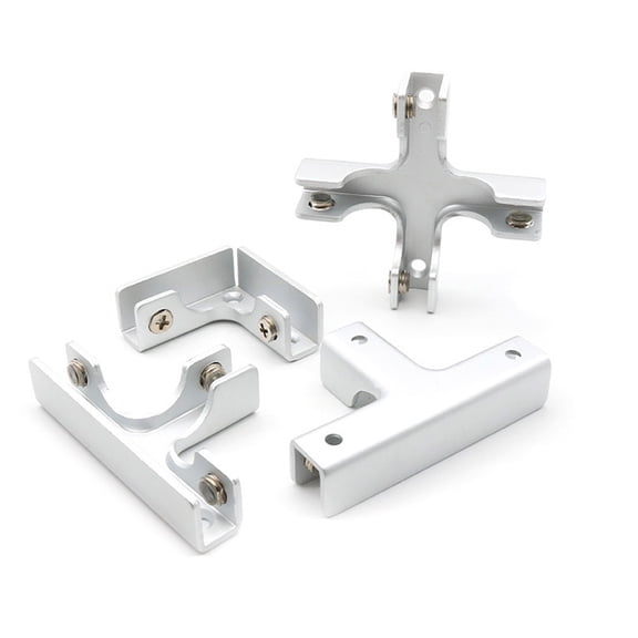 KALLORY Aluminum Alloy Glass Clamp for Home Use with Strong Load Bearing for Fish Tank and Shelves