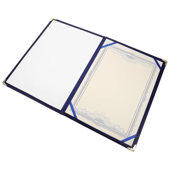 KALLORY Dark Certificate Protector with Zinc Alloy Frame, Elegant Design for Document and Display