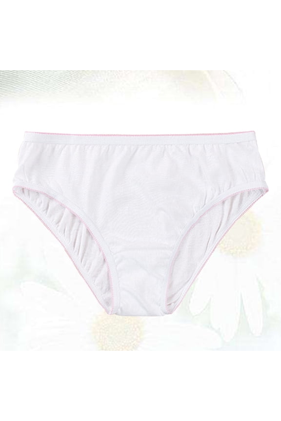 Single Use Underwear for Women Cotton Briefs Breathable 2Pcs XL