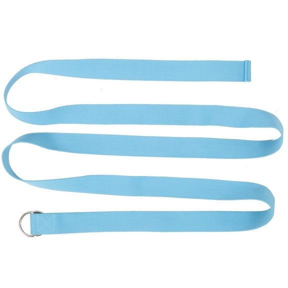KALLORY SkyBlue Inelastic Resistance Band for Yoga Stretching and Flexibility with Soft PolyesterCotton Material